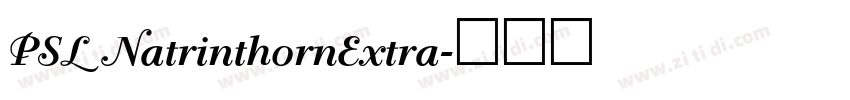 PSL NatrinthornExtra字体转换